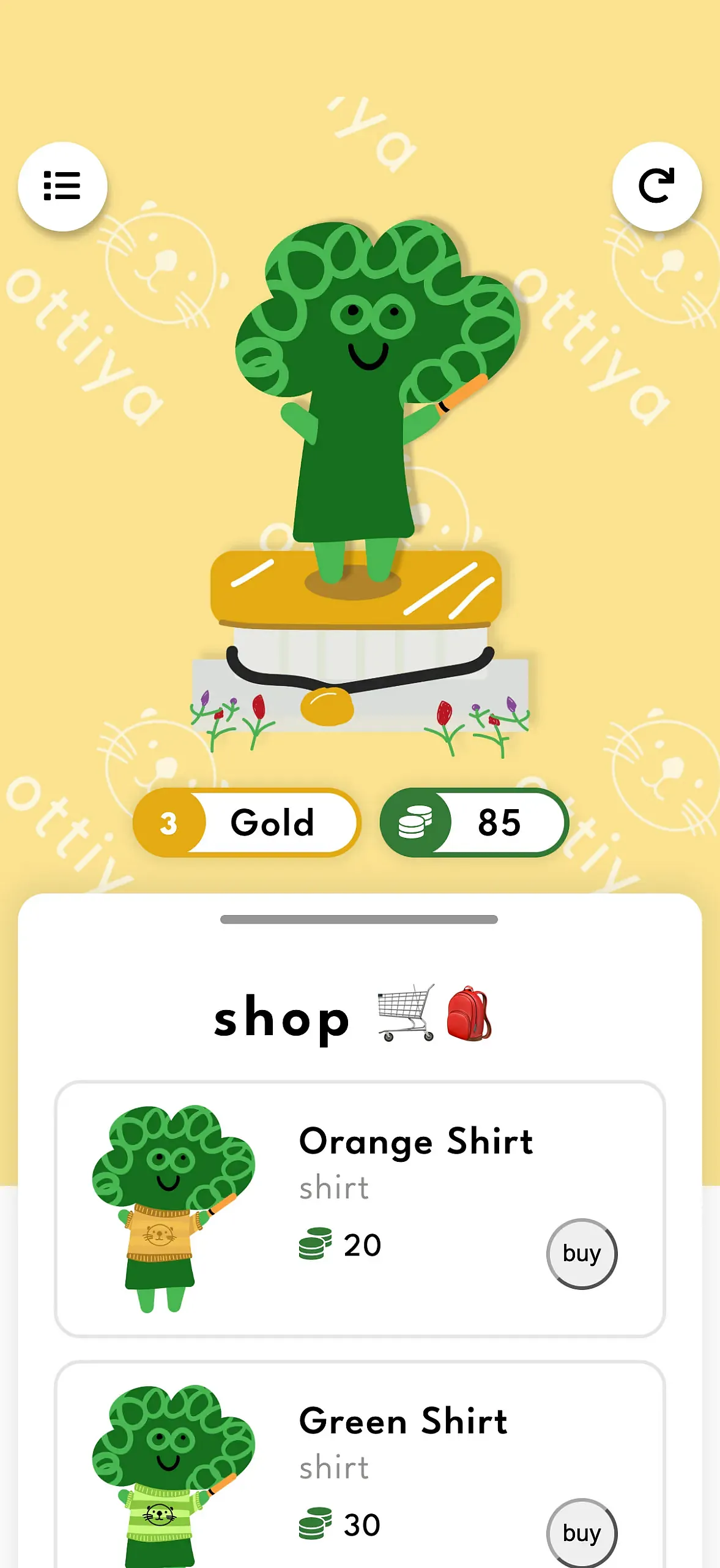 Screenshot: Practice and reward 3